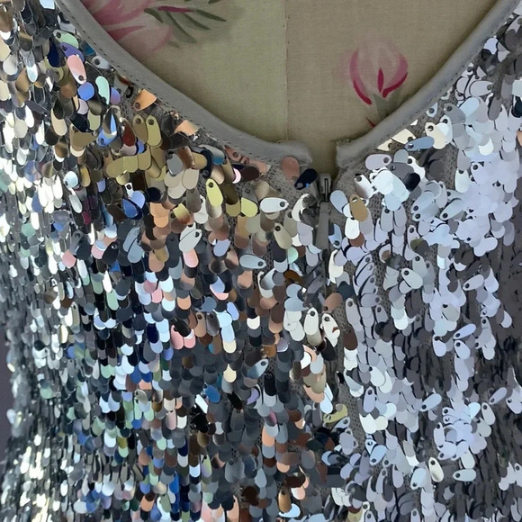 JS boutique silver sequin dress size 8 - Picture 11 of 15